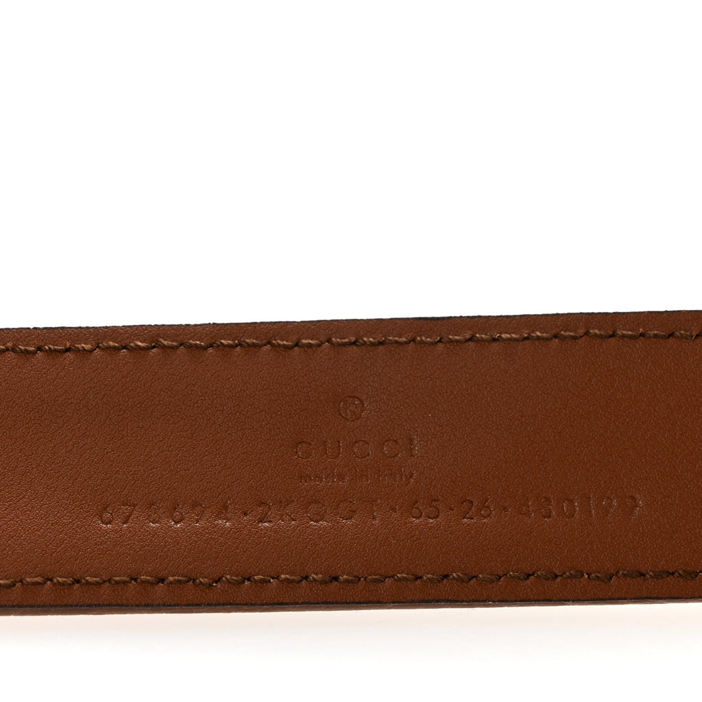 New Denim GG Monogram Dollar Calfskin Belt 65 26 Blue Tea Cuir Epilog