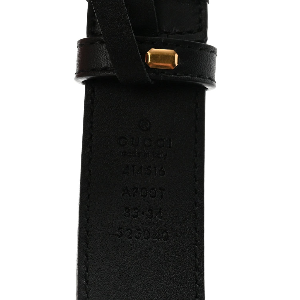 Calfskin Double G 30mm Belt 85 34 Black