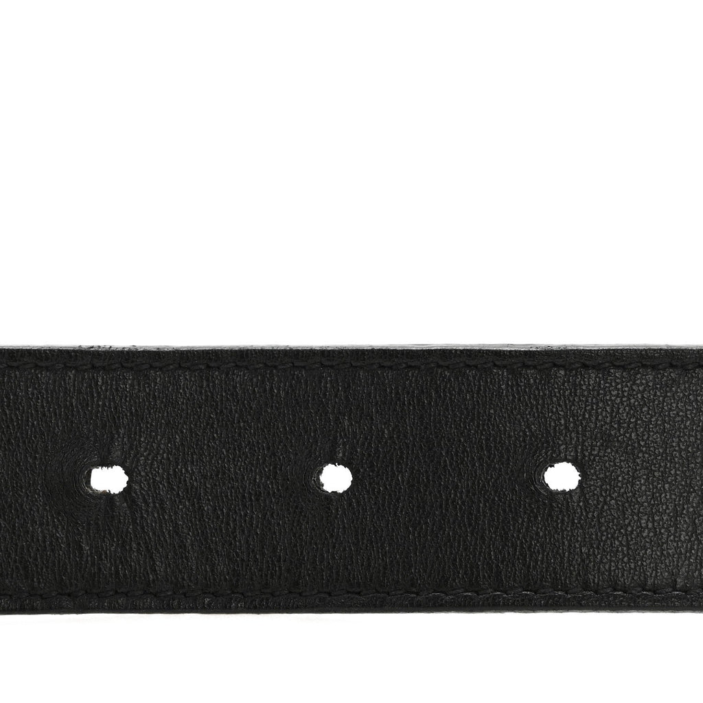 GG Supreme Monogram Plutone Calfskin Double G Reversible 75 30 Belt Beige Ebony New Acero