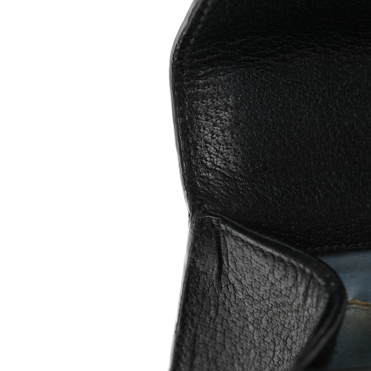 Grained Calfskin Bee Star Small Padlock Shoulder Bag Black