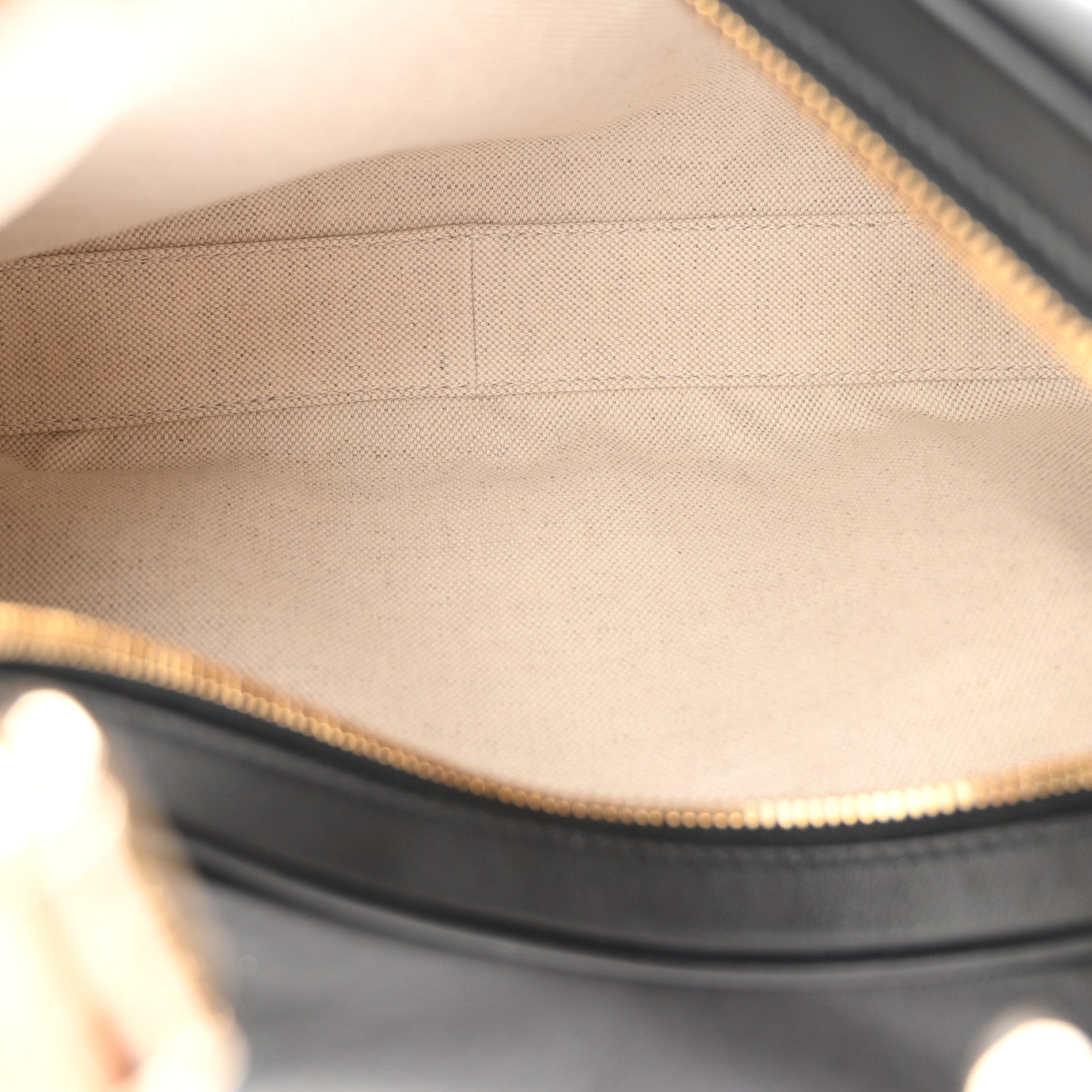 Aria Calfskin Web Large Attache Shoulder Bag Black