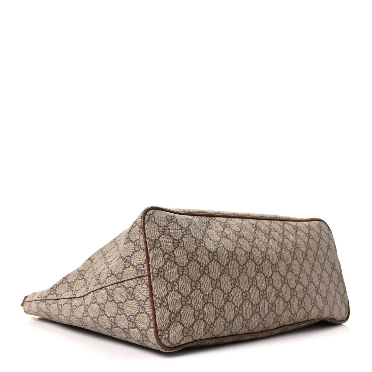 Soft GG Supreme Monogram Medium Crossbody Tote Beige Cuir