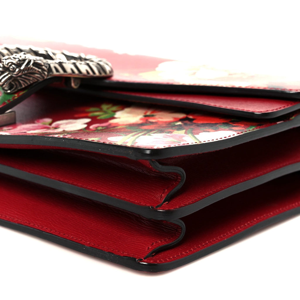 Calfskin Blooms Print Small Dionysus Shoulder Bag Romantic Cherry Multicolor