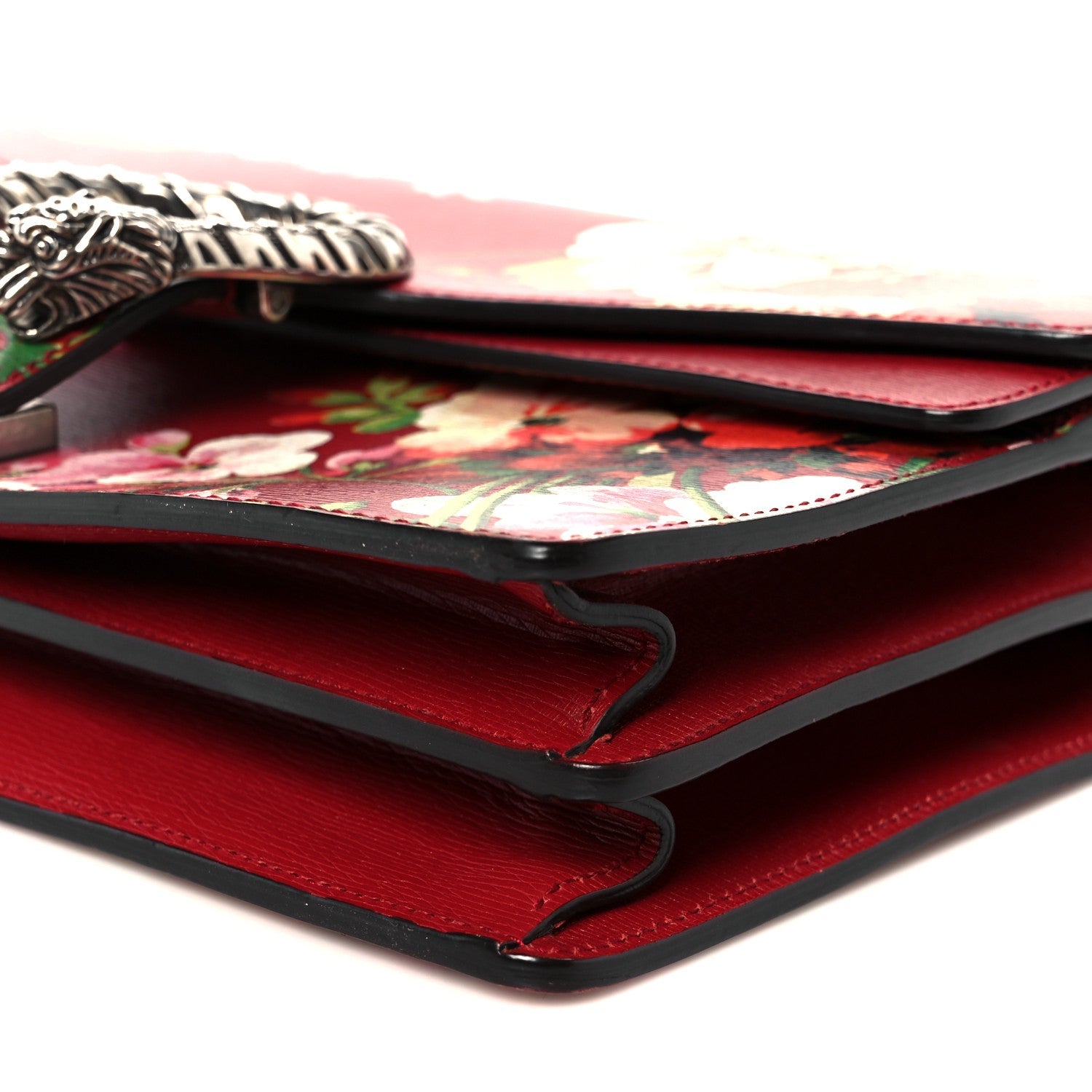 Calfskin Blooms Print Small Dionysus Shoulder Bag Romantic Cherry Multicolor