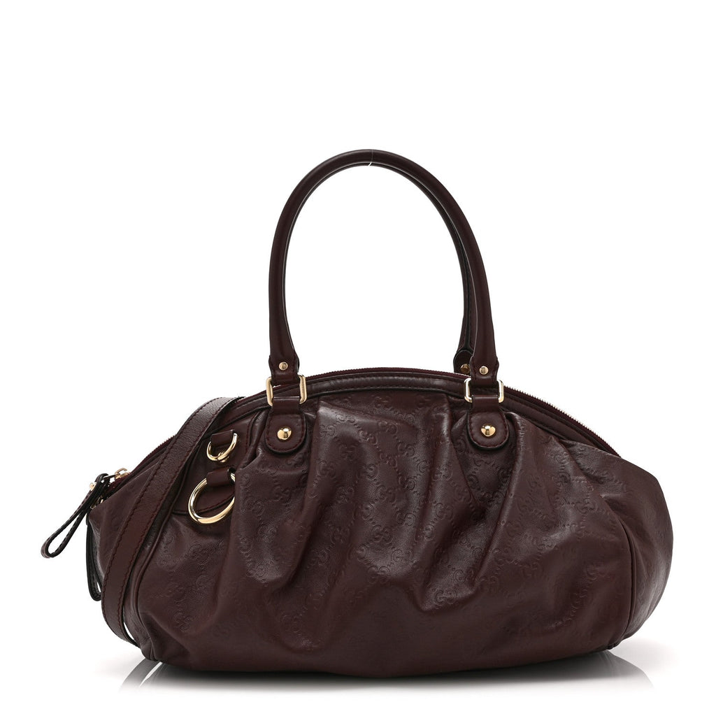Guccissima Medium Sukey Boston Chocolate