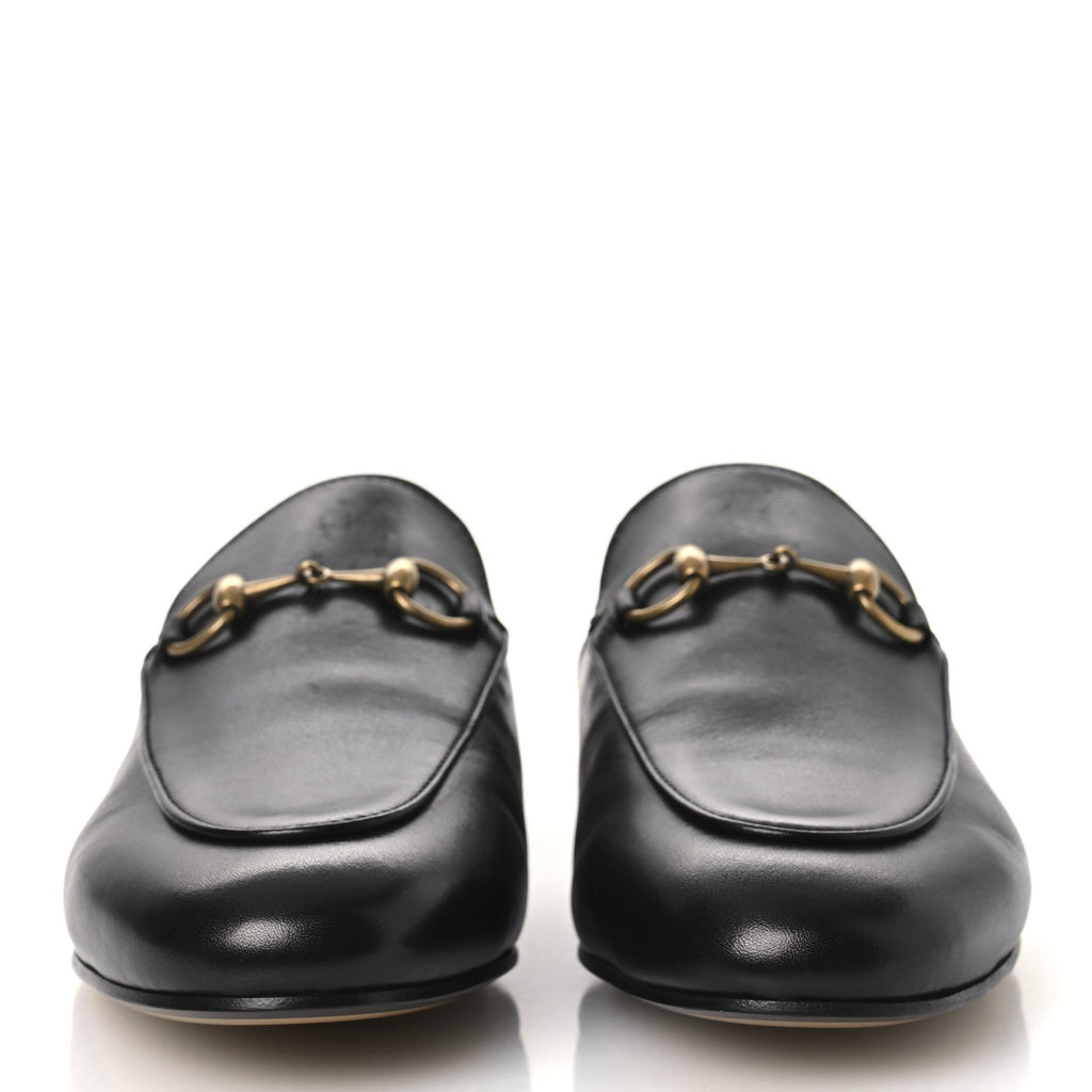 Calfskin Womens Princetown Slippers 37.5 Black
