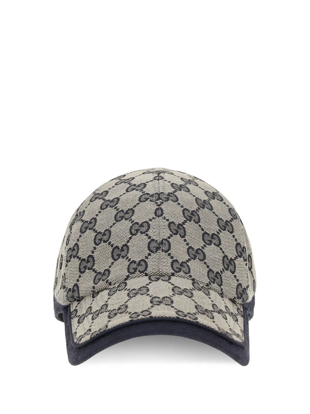 Gucci A001I24HBK4 GG-Monogram Cotton Baseball Cap — Blue