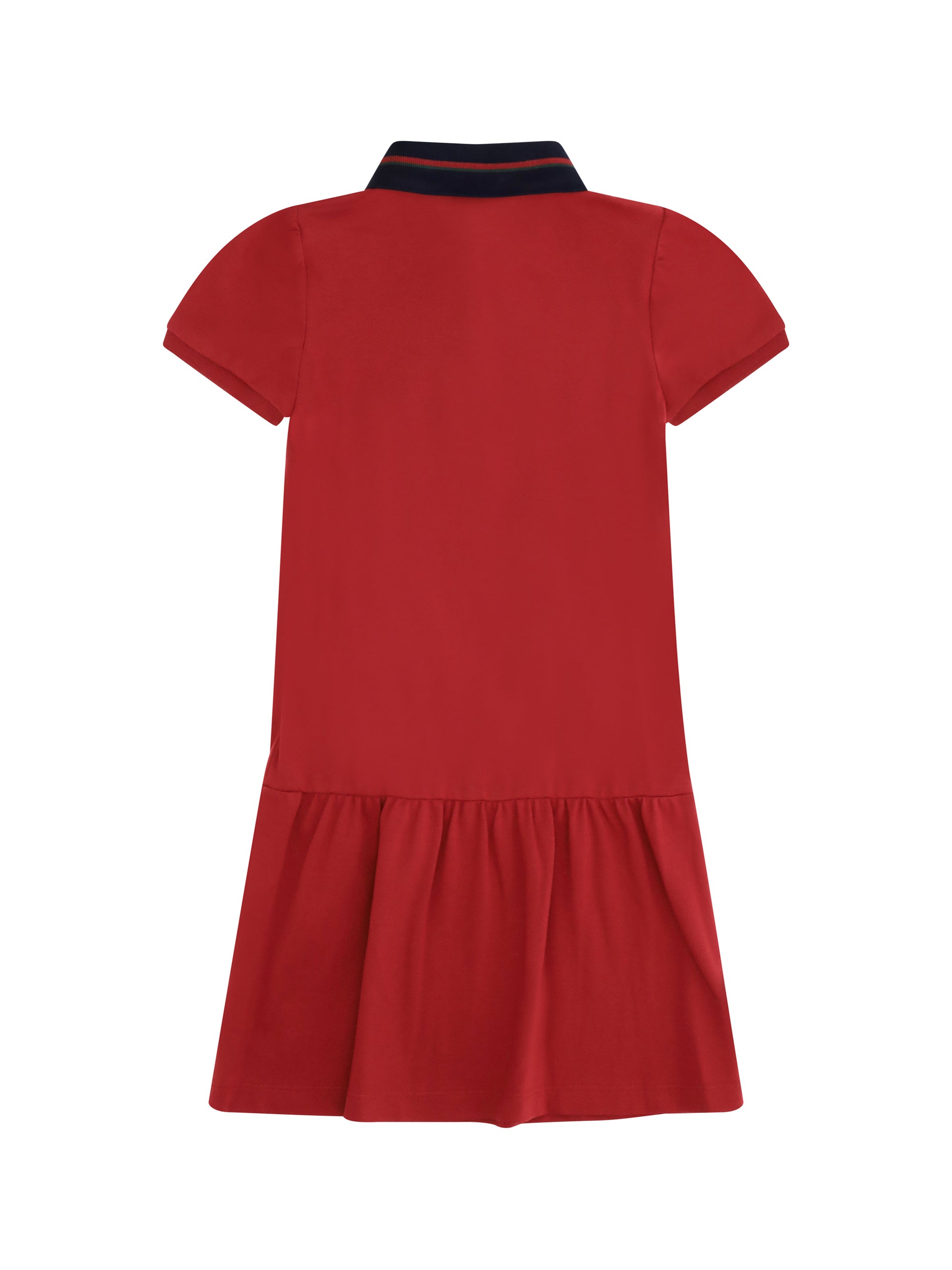 Gucci Cotton Polo Dress — Red