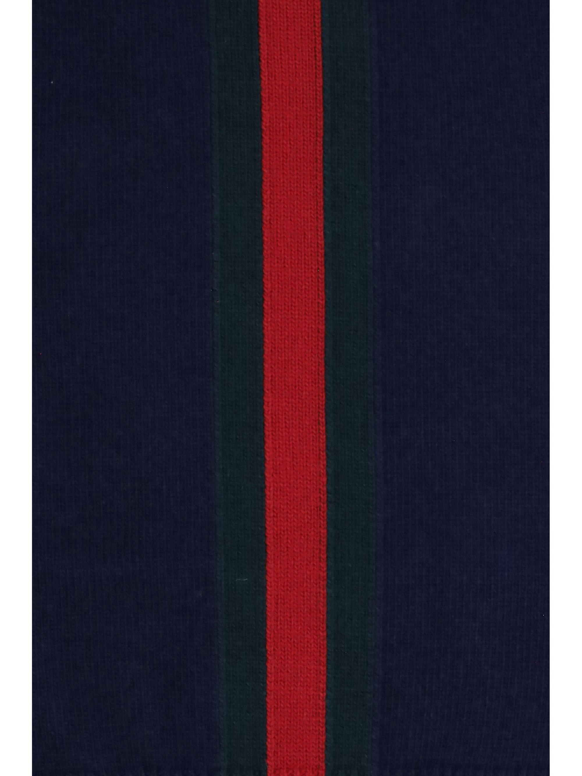 Gucci Web Stripe Sweater — Navy