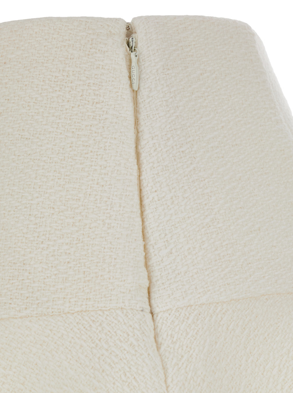 Gucci Wool Boucle Skirt — White