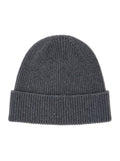 Gucci 834190 Cashmere Ribbed-Knit Beanie — Gray