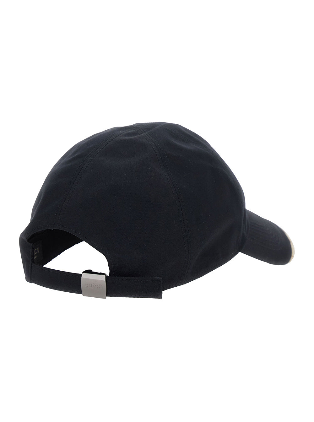 Gucci 875670 GG Motif Cotton Baseball Cap — Black