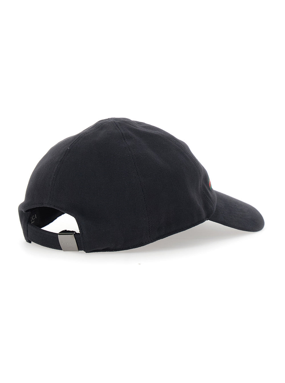 Gucci 875736 Embroidered Logo Baseball Cap — Black