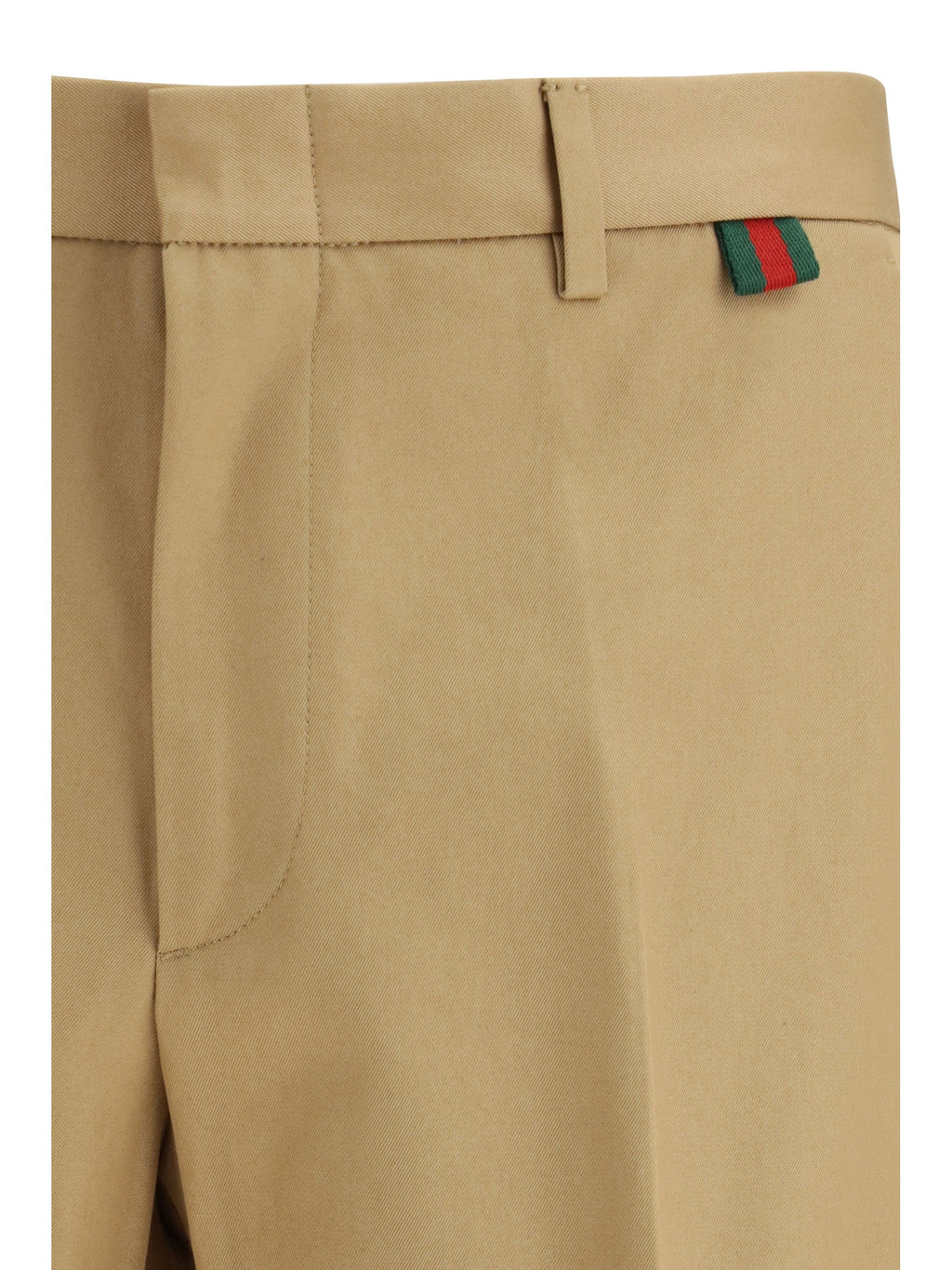 Gucci Cotton Trousers — Beige