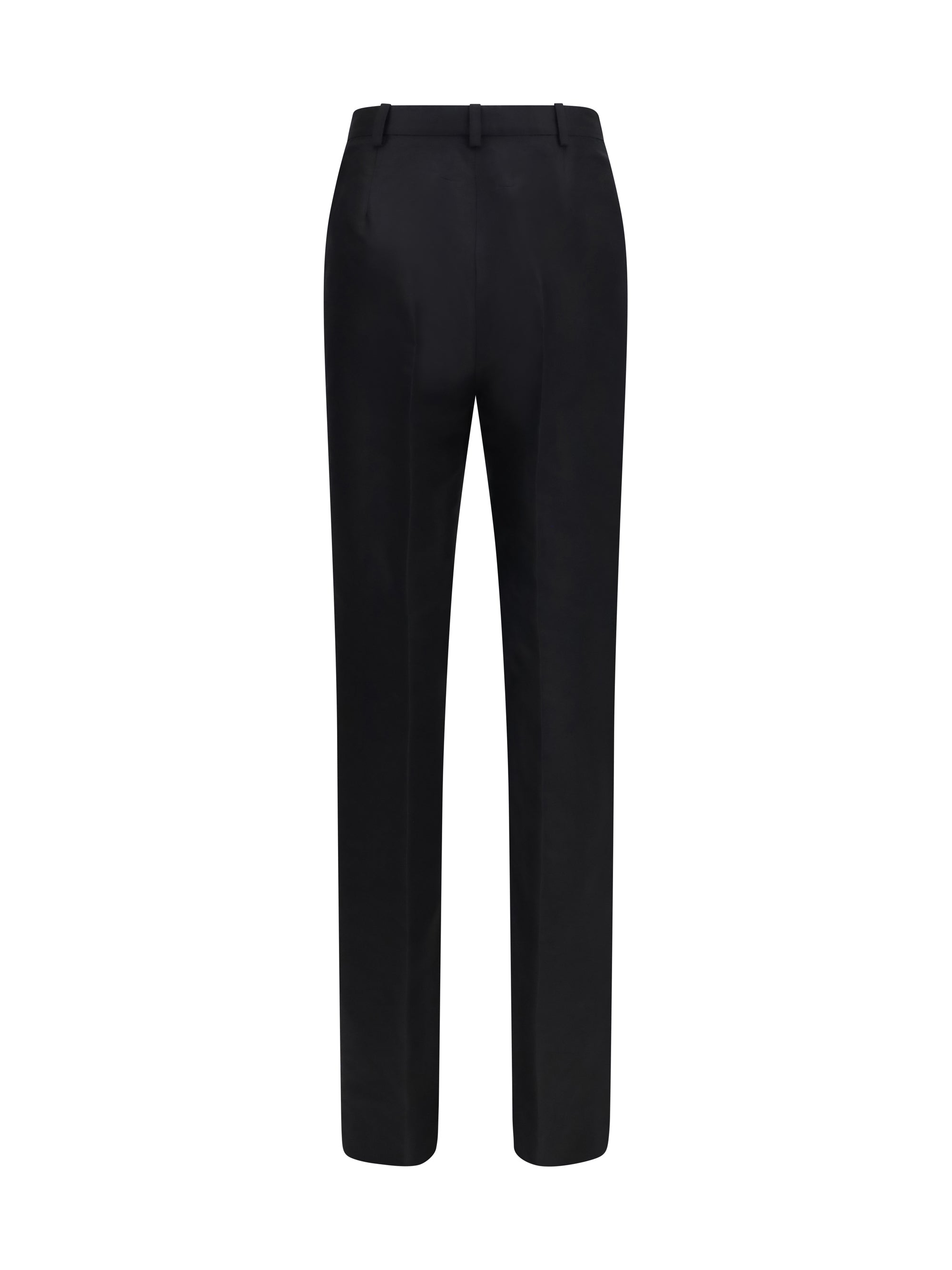 Gucci Silk Faille Trousers — Black
