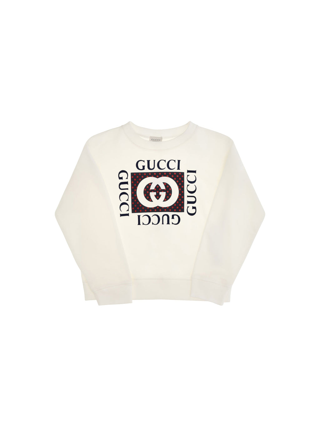 Gucci Felted Cotton Sweatshirt — White