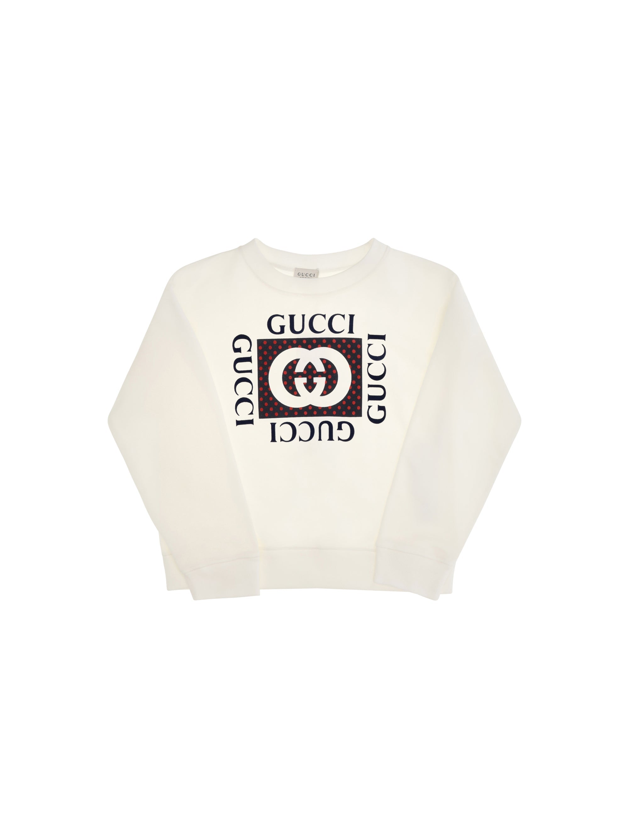 Gucci Felted Cotton Sweatshirt — White