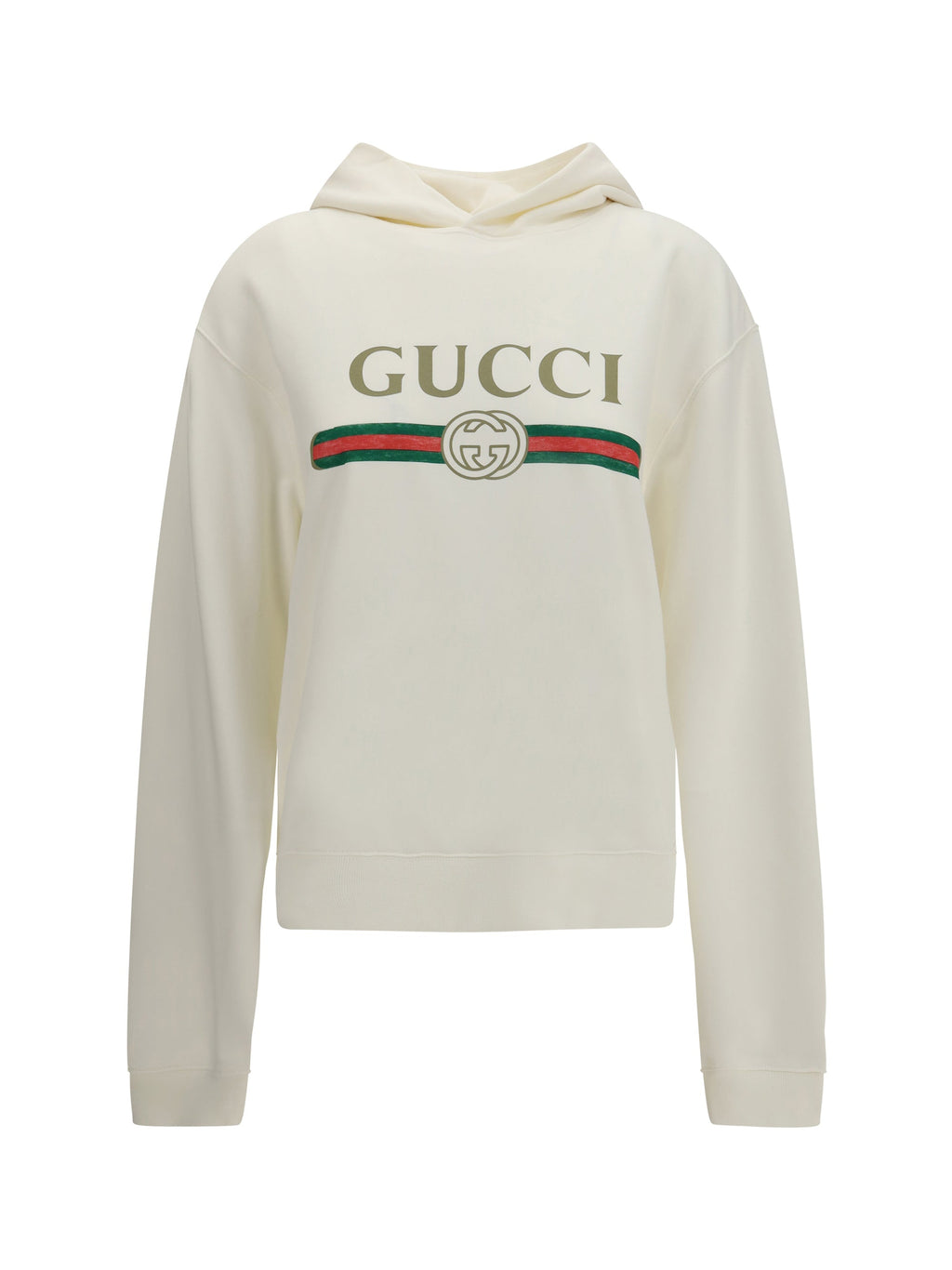 Gucci Web Hoodie — White