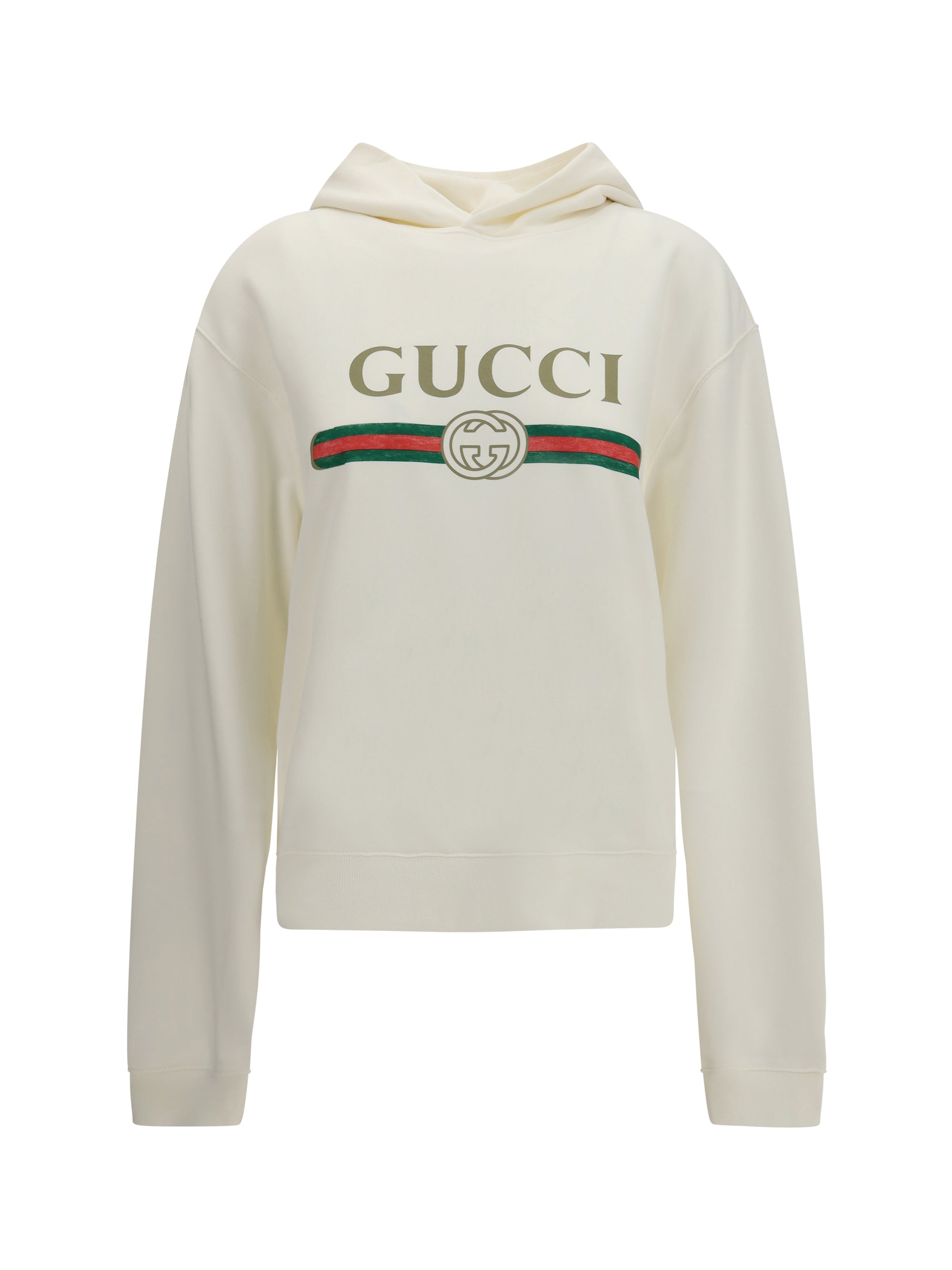 Gucci Web Hoodie — White