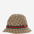 Gucci 411790 GG Canvas Fedora Hat — Beige