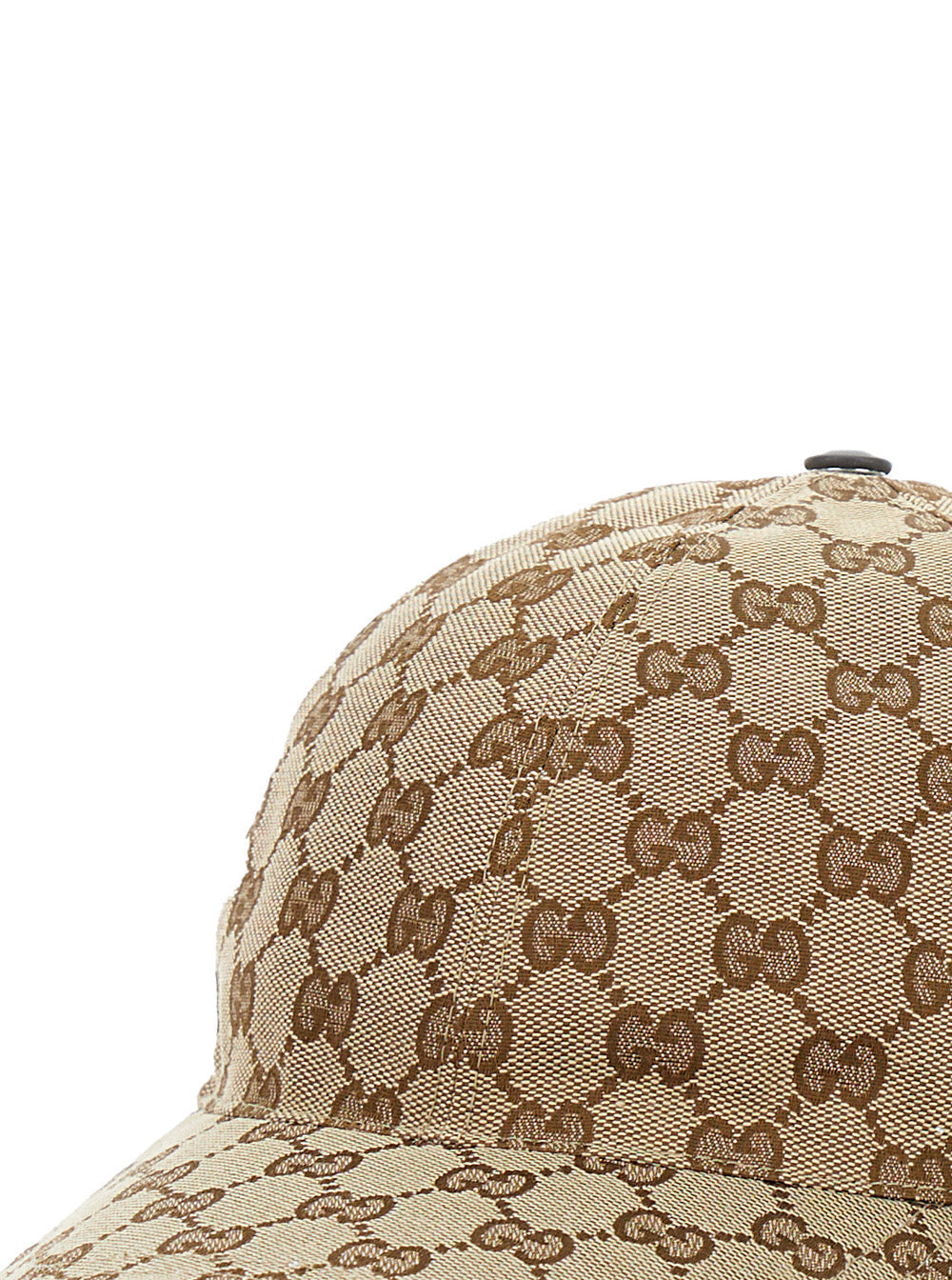 Gucci 200035 GG Canvas Baseball Cap — Beige