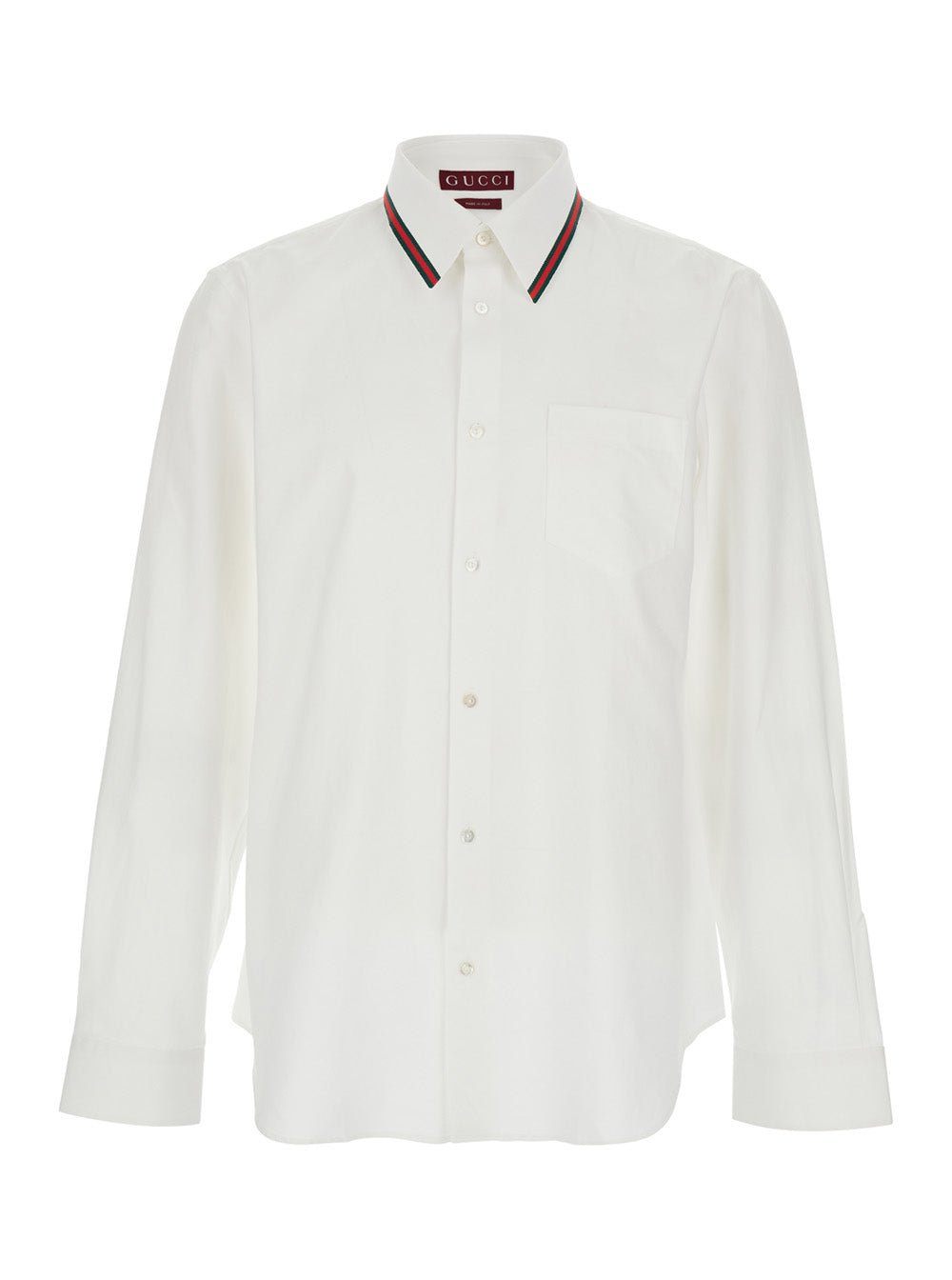 Gucci Web Collar Shirt — White