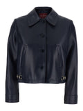 Gucci Lamb Leather Jacket — Blue