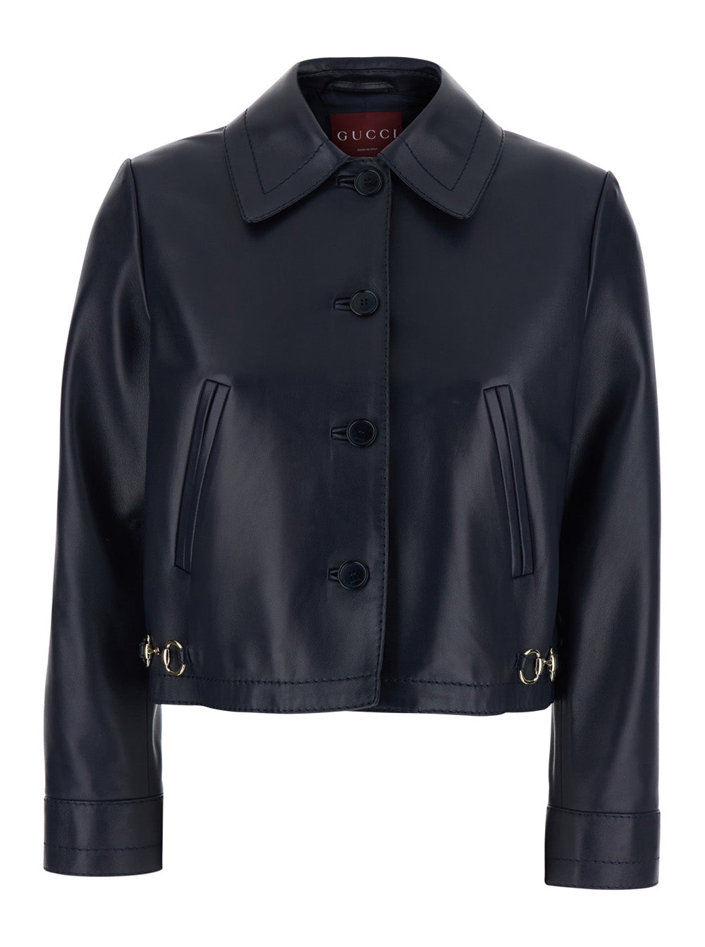 Gucci Lamb Leather Jacket — Blue