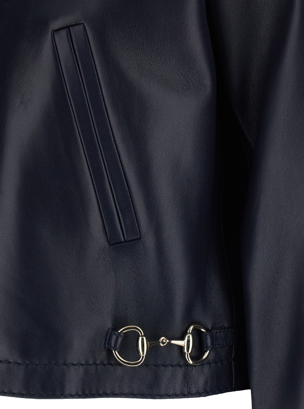 Gucci Lamb Leather Jacket — Blue