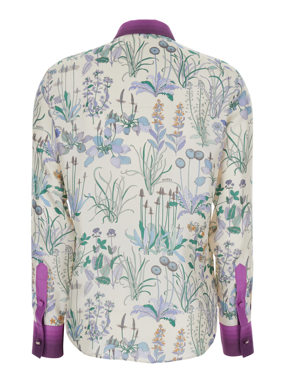 Gucci Botanical Silk Shirt — Multicolor