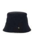 Gucci 858612 Logo-Embellished Cotton Bucket Hat — Black