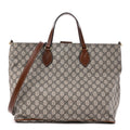 Soft GG Supreme Monogram Medium Crossbody Tote Beige Cuir