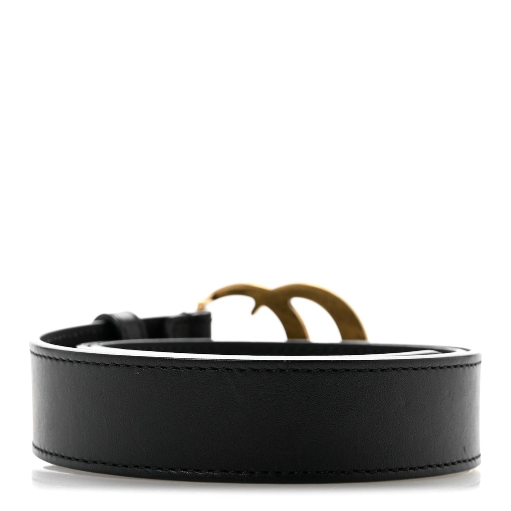 Calfskin Double GG 30mm Belt 75 30 Black