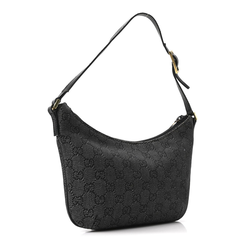 Denim Monogram Pochette Black