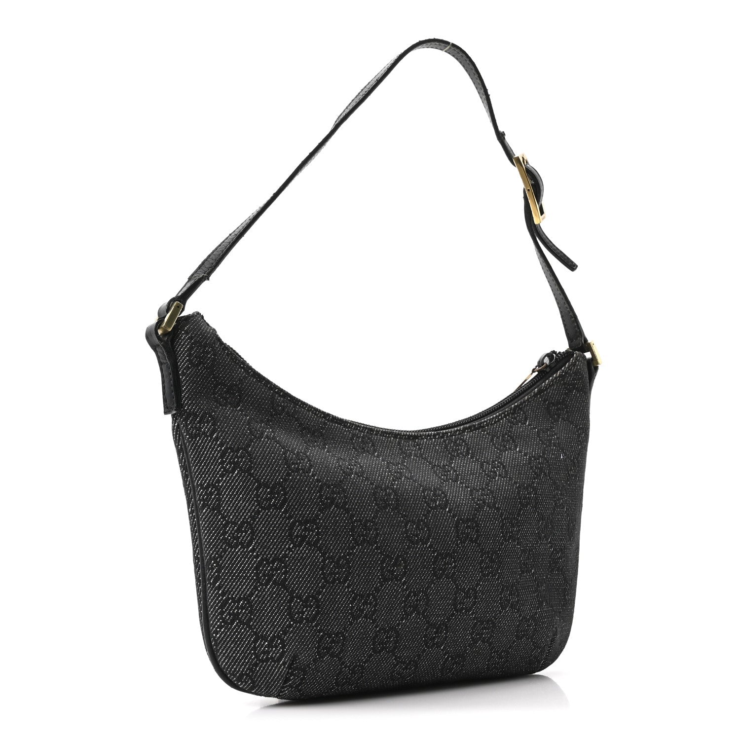 Denim Monogram Pochette Black