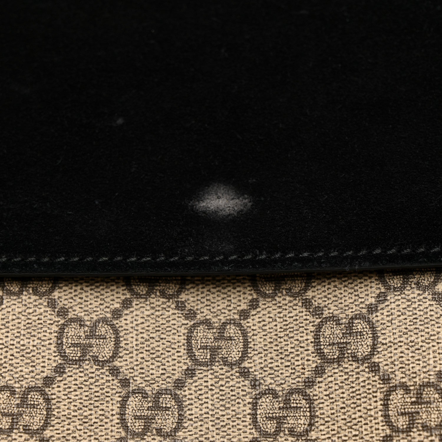 GG Supreme Monogram Medium Dionysus Shoulder Bag Black