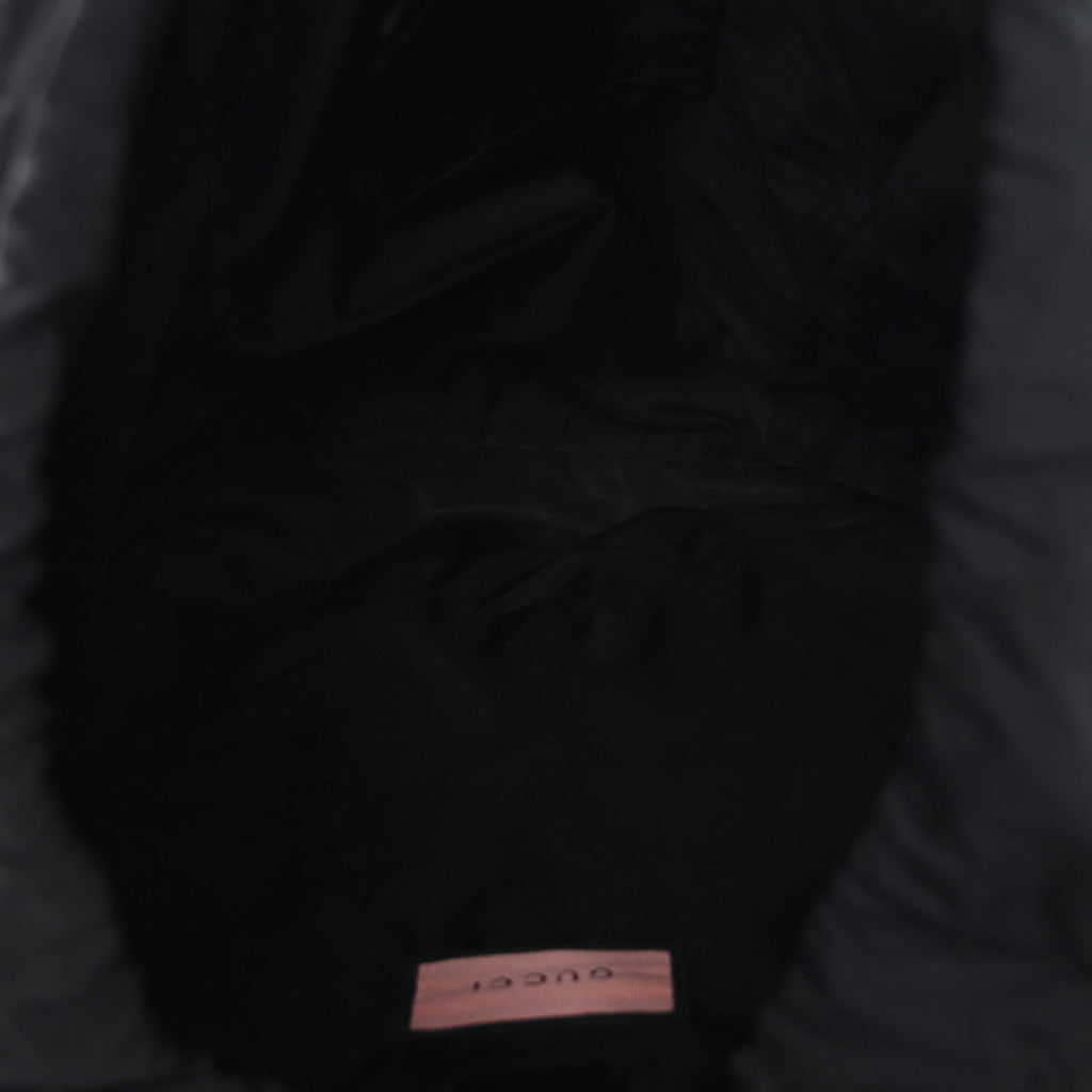 Techno Canvas GucciGhost Double Buckle Backpack Blue Agata Hibiscus Red