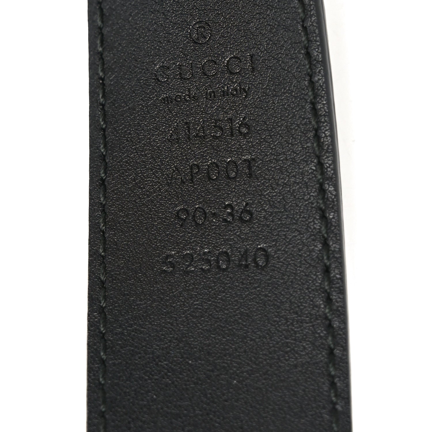 Calfskin Double G 30mm Belt 90 36 Black