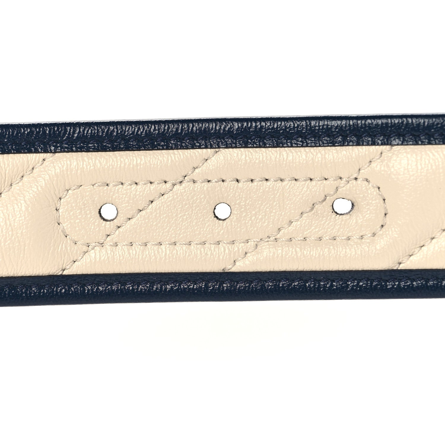 Azalea Calfskin Matelasse Diagonal Torchon Double G 40mm Belt 75 30 Mystic White Blue Agata 75/30 Mystic White Blue Agata