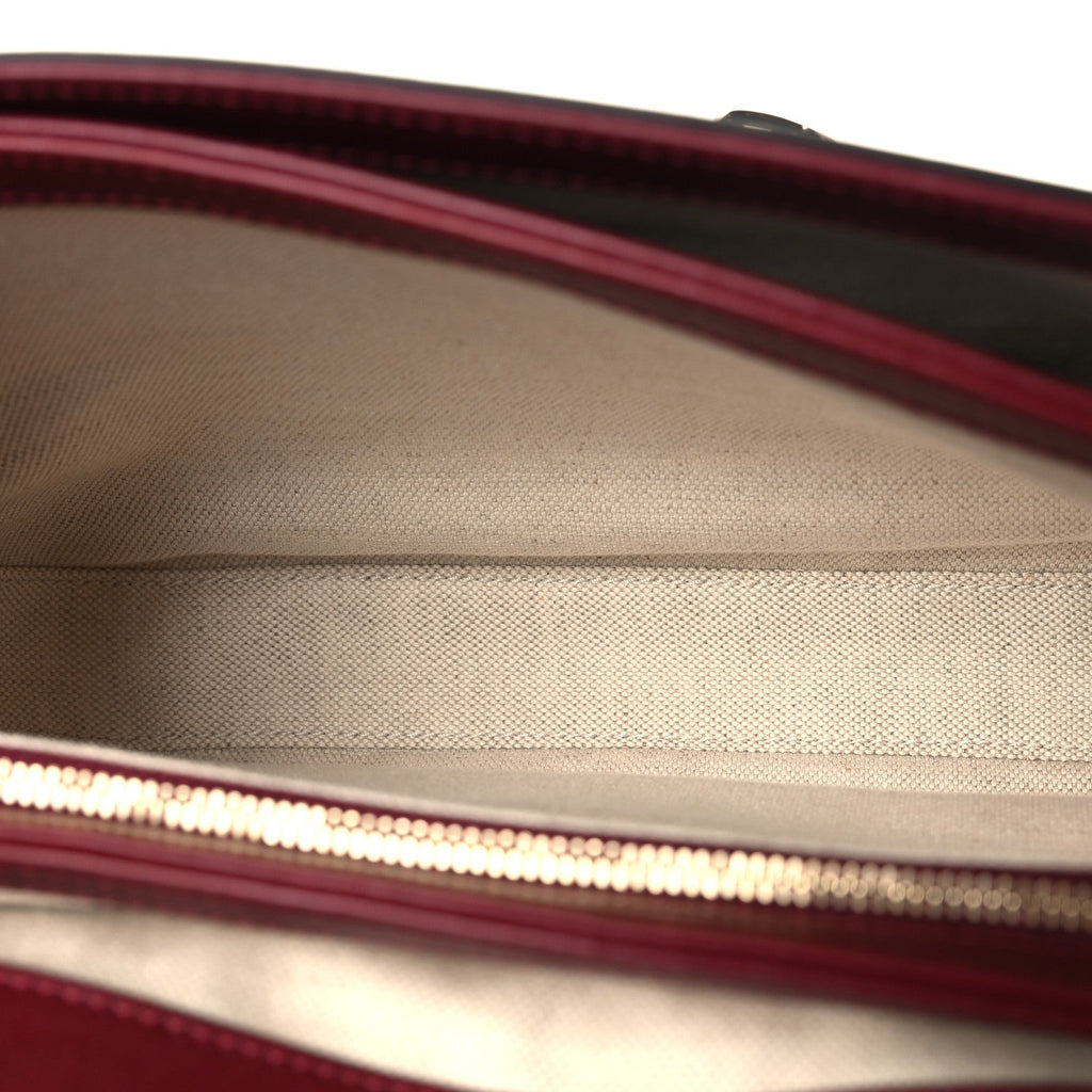 Arabella Calfskin Horsebit 1955 Soft Small Shoulder Bag Rosso Ancora