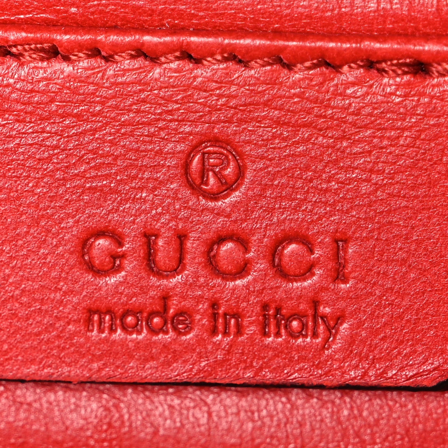 Patent Microguccissima Small Broadway Clutch Red