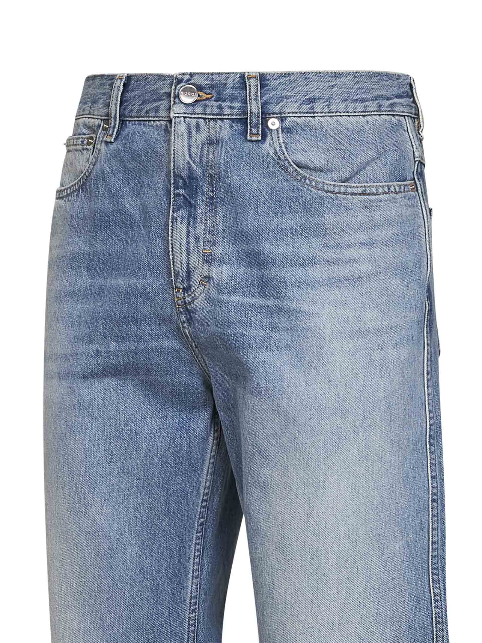 Gucci Rosso Ancora Jeans — Blue