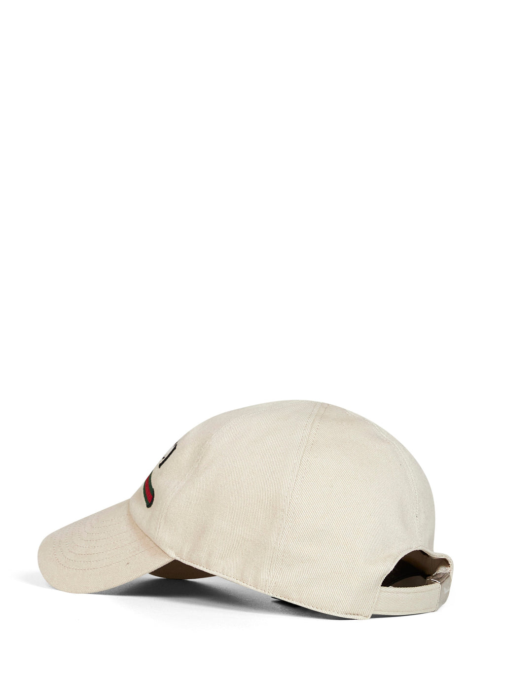 Gucci 8757364HBKH9779 Logo-Embroidered Cotton Baseball Cap — Beige