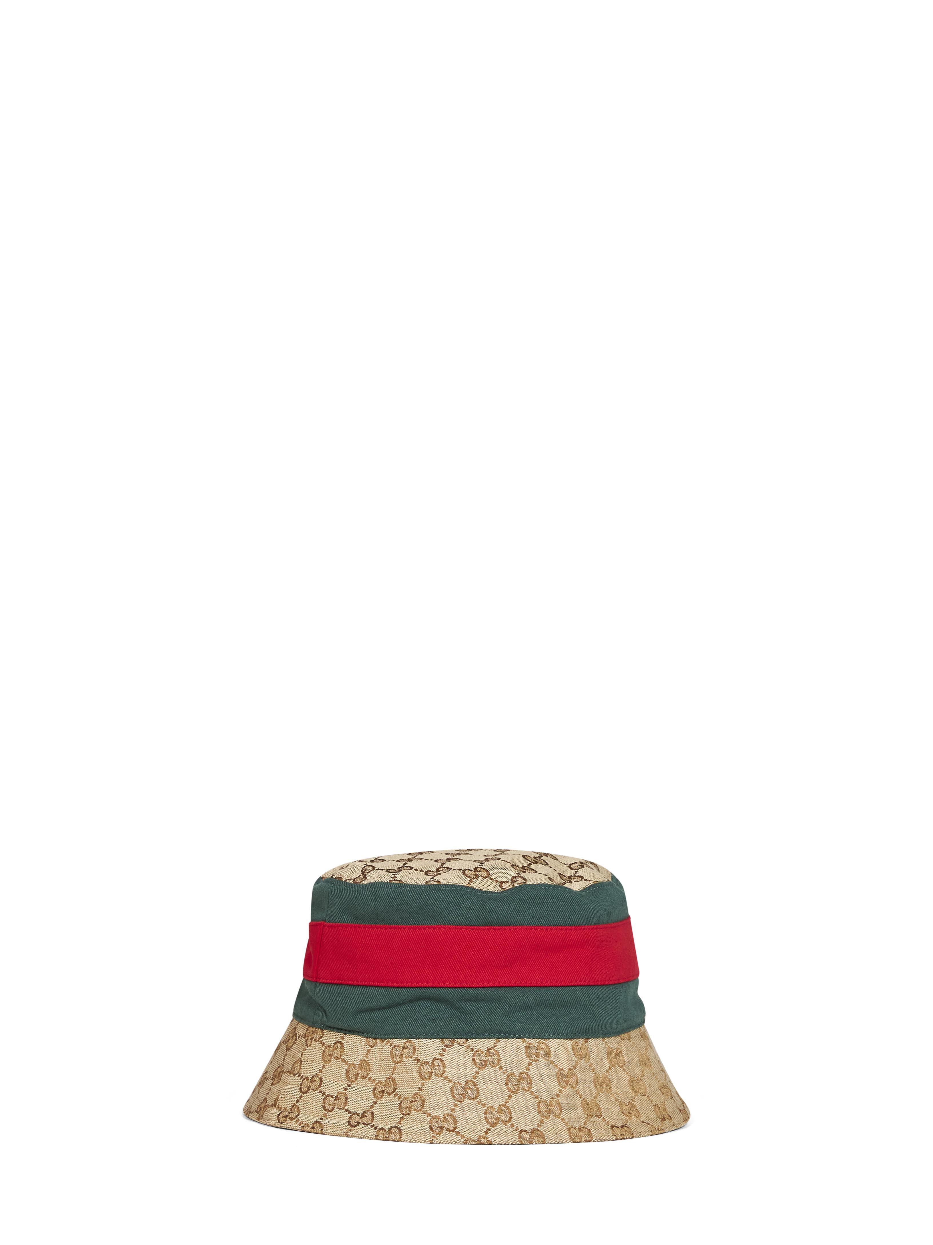 Gucci 8757424HBKJ9666 GG Canvas Bucket Hat — Beige