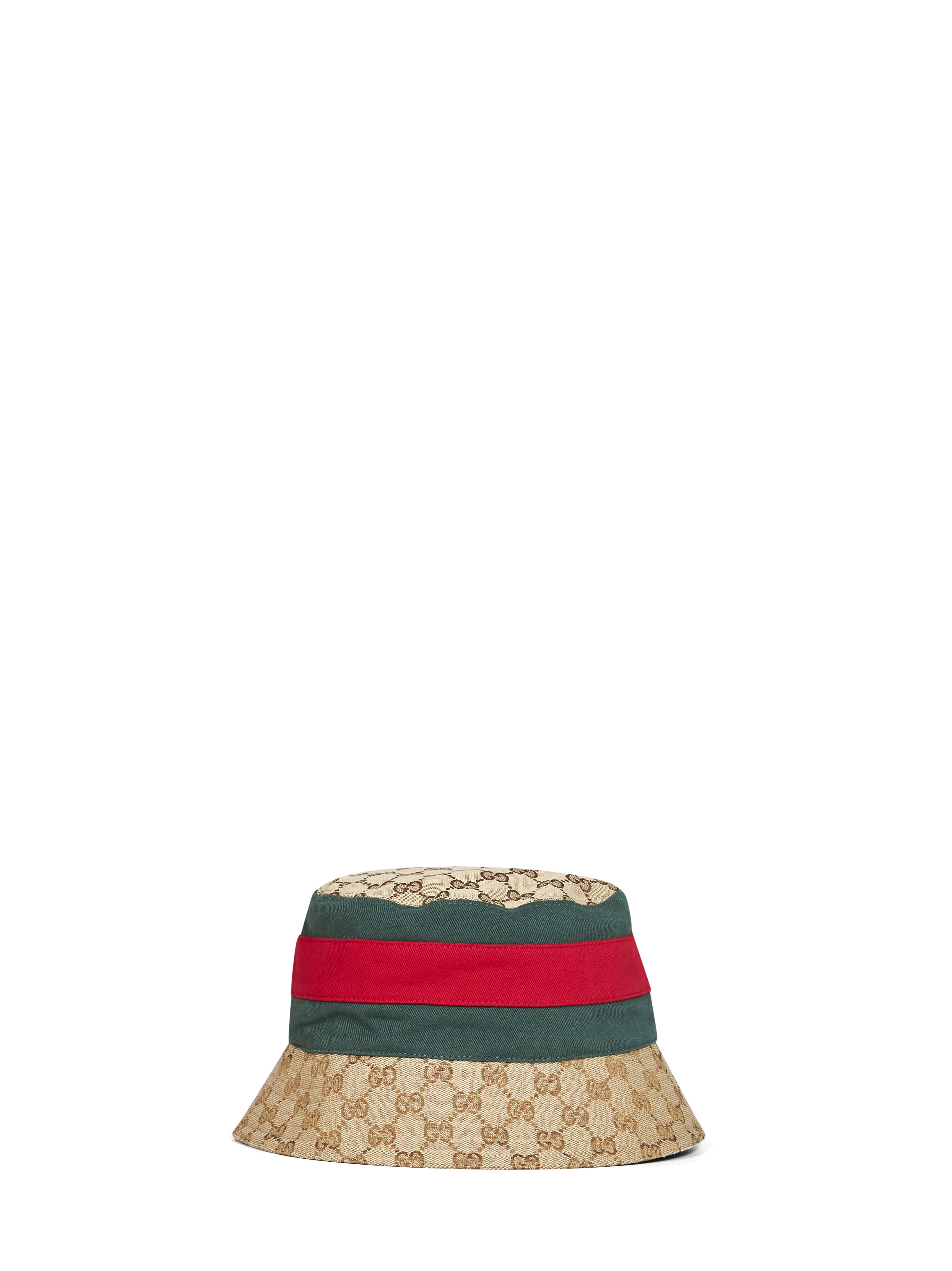 Gucci 8757424HBKJ9666 GG Canvas Bucket Hat — Beige