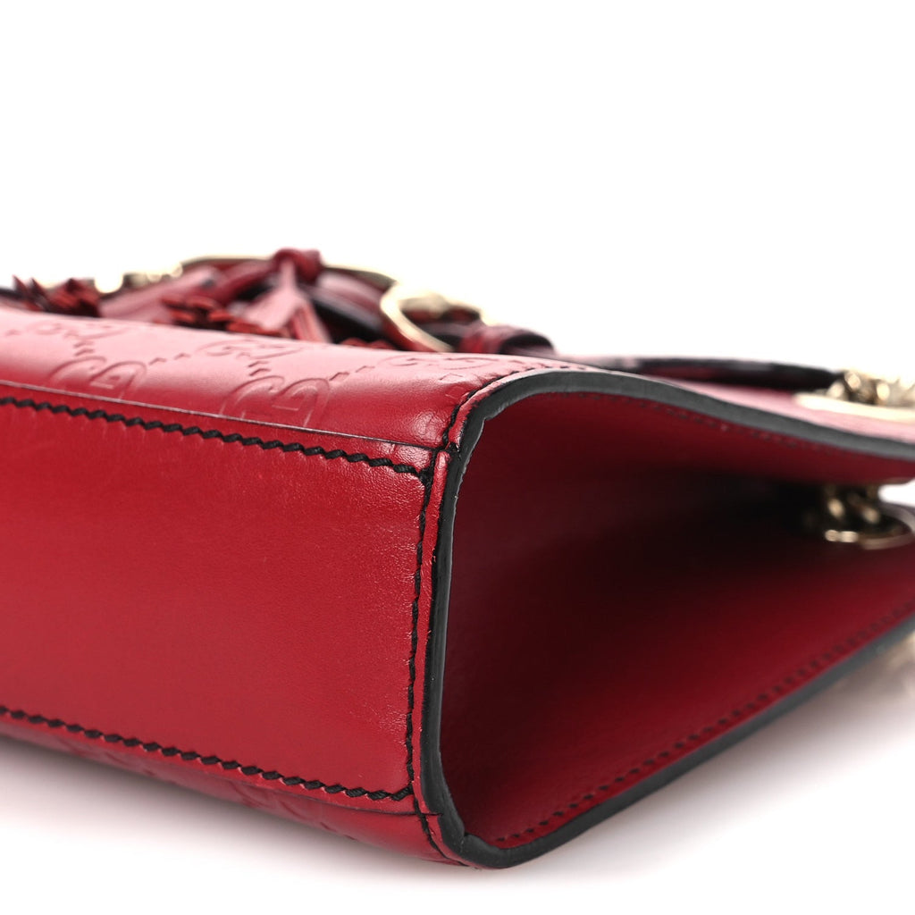 Guccissima Small Emily Shoulder Bag Red