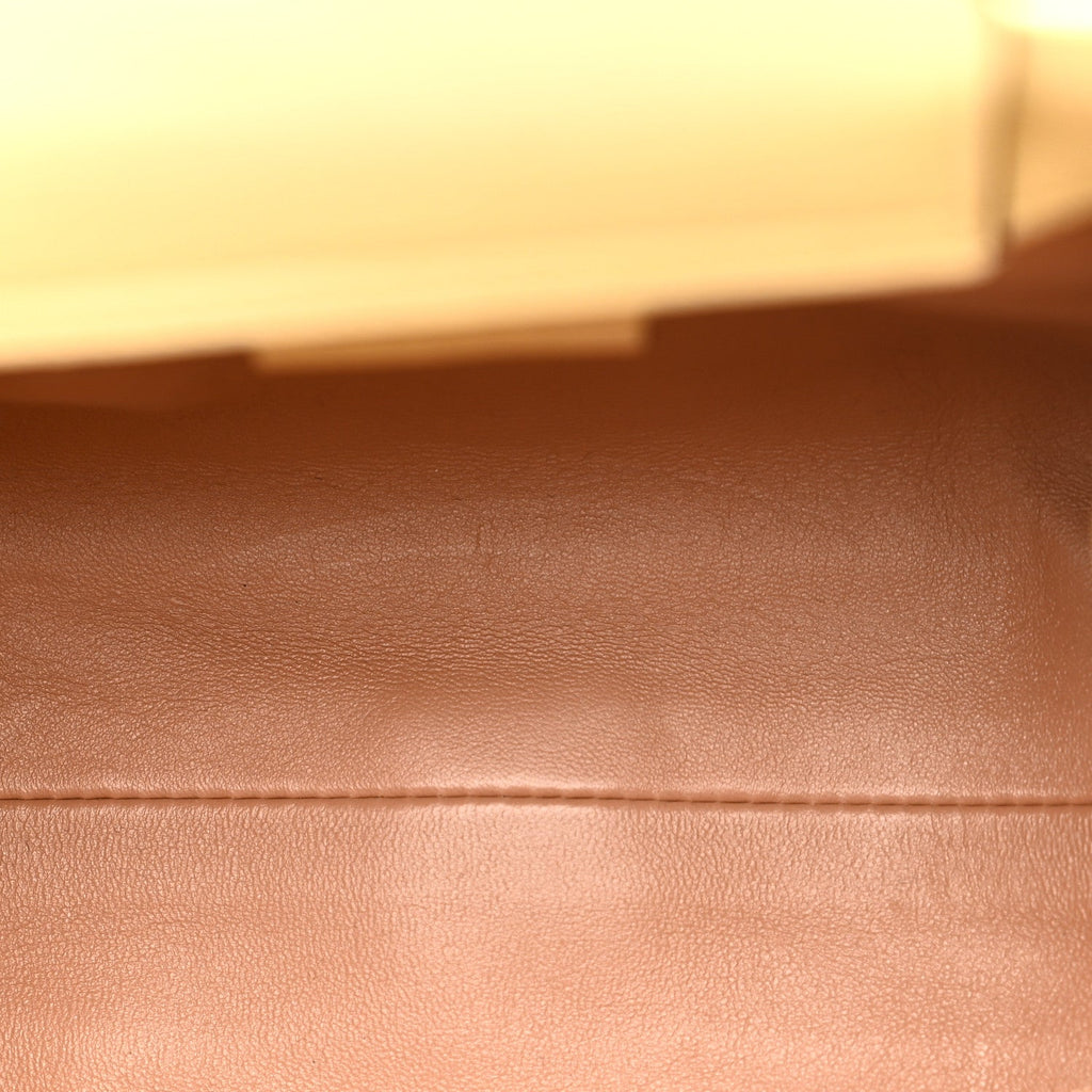 Snakeskin Mini Diana Tote Bag Beige