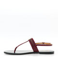 New Canvas GG Malaga Kid Web Interlocking G Womens Thong Sandals 40.5 Rosso Ancora
