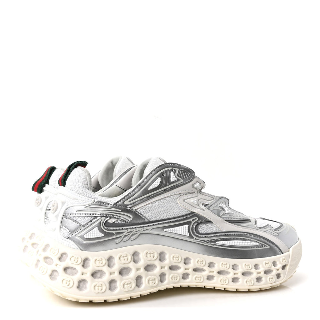 Metallic Demetra Mesh Cub3d Mens Sneakers 10 Grey White