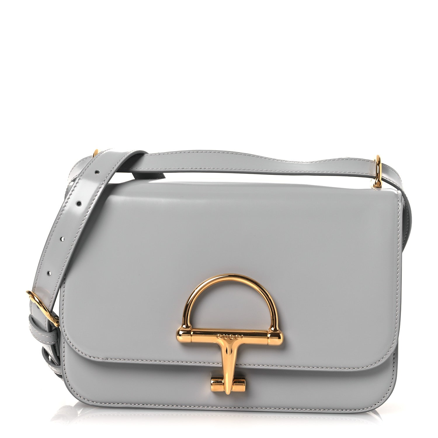 Calfskin Siena Small Shoulder Bag Grey